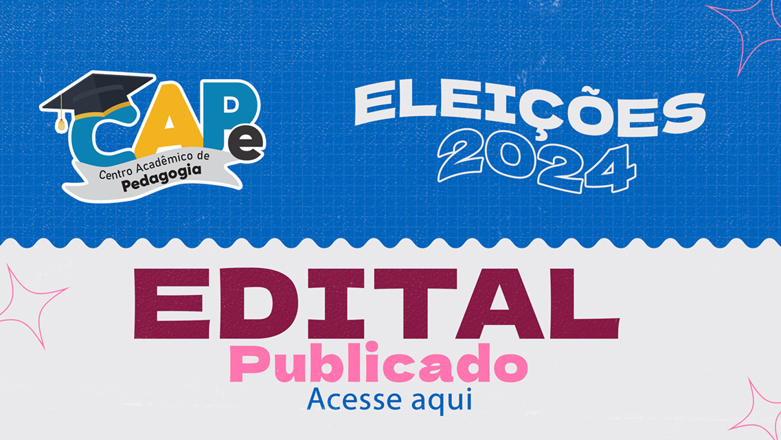 Eleição para o Centro Acadêmico de Pedagogia 2024/2025